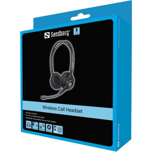 SANDBERG Headset mikrofonnal, Wireless Call Headset