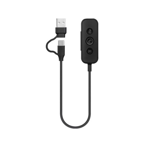 SANDBERG 3 in 1 Headset mikrofonnal, 3,5 mm minijack, USB-A és USB-C csatlakozó, hang szabályozás némítás, 5 év garancia