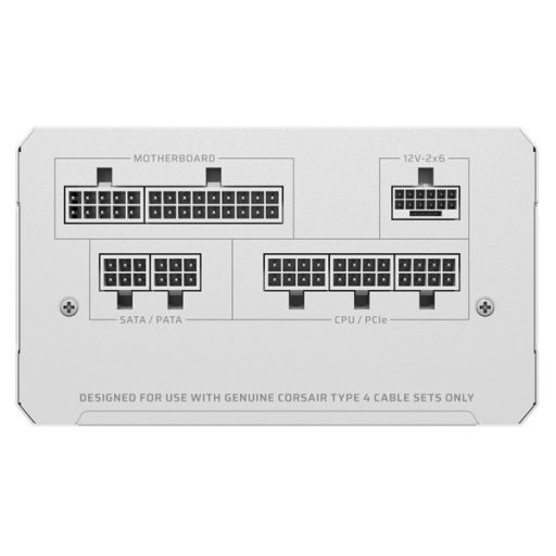 CORSAIR Tápegység Moduláris, RM850e, 850W, 12cm, ATX 3.1, PCIe 5.1, BOX, Cybenetics Gold, fehér