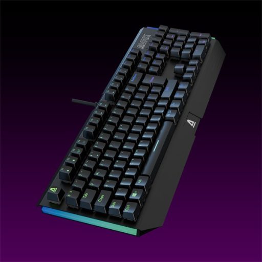 AVAX Vezetékes Billentyűzet FS01 USB, Fekete, Mechanikus, Brown Switch, HUN