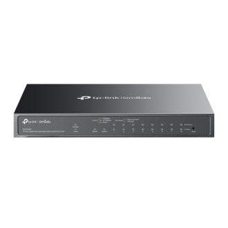   TP-LINK Switch 9x1000Mbps (8xPOE+) +1xGigabit SFP kombó Fémházas Easy Smart (Omada), ES210GMP