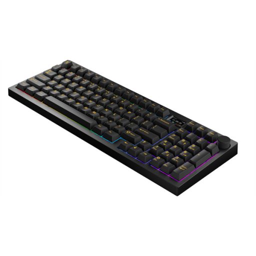 AVAX Vezetékes/Vezeték Nélküli Billentyűzet GM03 PRO USB, Fekete, Mechanikus, Yellow Switch, HUN