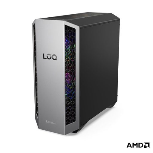 LENOVO LOQ Tower 26ADR10, AMD Ryzen 7 8745HX, 16GB, 512GB, RTX 5050 8GB, NoOS, Luna Grey + Eclipse Black
