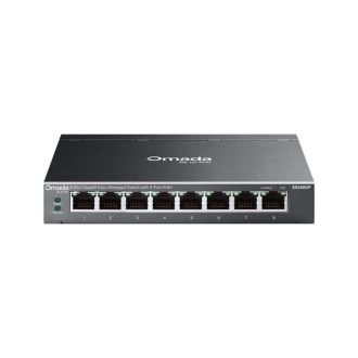   TP-LINK Switch 8x1000Mbps(8xPOE+) Fémházas Easy Smart (Omada), ES208GP