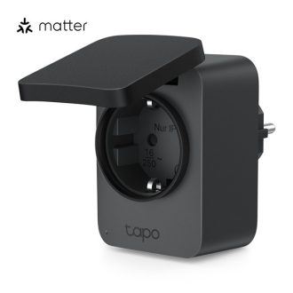   TP-LINK Okos Dugalj Wi-Fi-s Mini, Fogyasztás mérővel IP54 kültéri, TAPO P410M