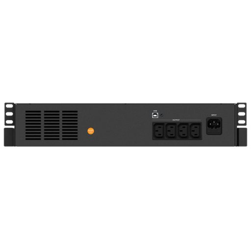 NJOY Szünetmentes Code 600, 600VA, 360W, Line-Interactive, rack (2U), LCD display