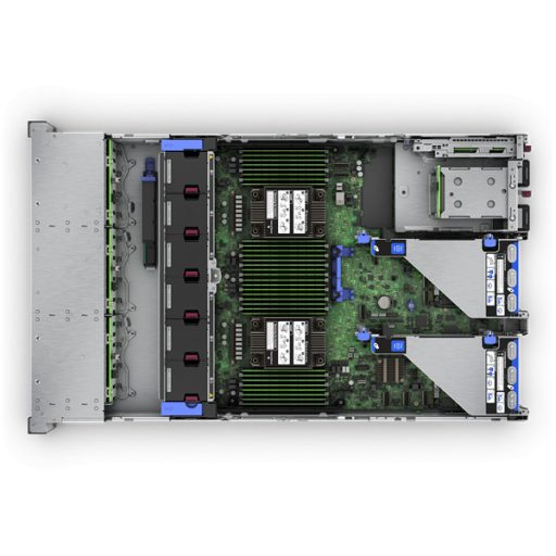 HPE rack szerver ProLiant DL380 Gen11, Intel Xeon-S 12C 4510 2.40GHz, 2x32GB, 2x480GB SSD, 8SFF, MR408i-o, 2x1000W