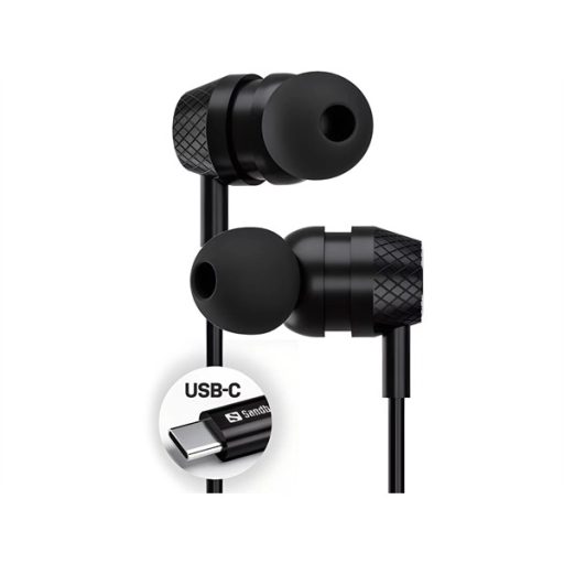 SANDBERG Fülhallgató, USB-C/A In-Earset with Line-Mic