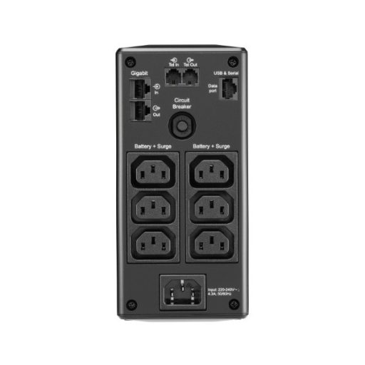 APC Back-UPS Pro BR650MI, (6 outlets) 650VA LCD 230V LINE-INTERACTIVE szünetmentes, tiszta sinus, AVR