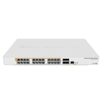   MIKROTIK Cloud Router Switch 24x1000Mbps (POE) + 4x10Gbit SFP+, Fémházas, Rackes - CRS328-24P-4S+RM
