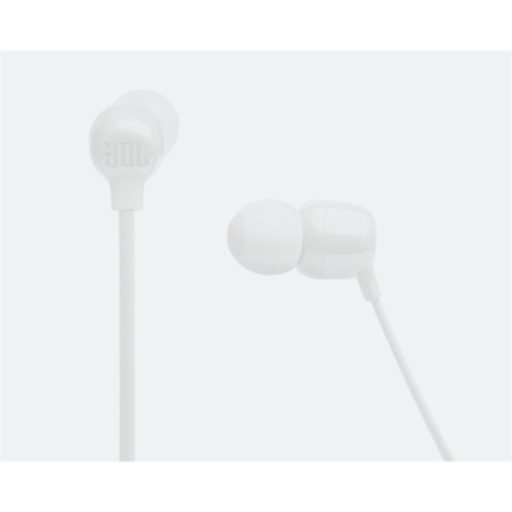 JBL T135BT WHT, vezeték nélküli fülhallgató, fehér, Bluetooth, 16 óra üzemidő, JBL Pure Bass,