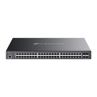   TP-LINK Switch 48x1000Mbps (8xPOE++ 90W + 40xPOE+ 30W) + 4x10G SFP+ + 2xkonzol port, Menedzselhető, SG3452XMPP