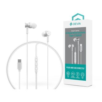   Devia Smart Series M1 Metal In-Ear sztereó fülhallgató - USB-C (Type-C), ezüst
