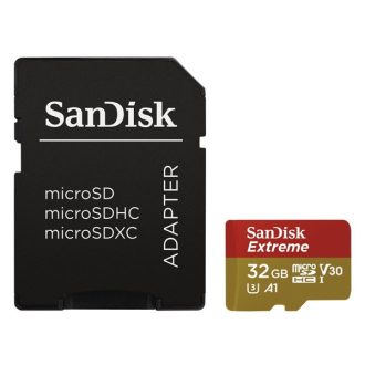   SANDISK 173420, MICROSDHC EXTREME KÁRTYA 32GB, 90MB/sec. CL10, UHS-I, V30, A1