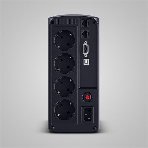 CYBERPOWER UPS VP1000ELCD (4x Schuko) 1000VA 550W 230V szünetmentes tápegység + USB LINE-INTERAKTÍV