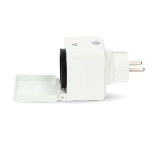 Nedis WIFIPO130FWT kültéri okos konnektor, Wi-Fi, IP44, fogyasztás mérő, 3680 W, földelt érintkező, Android™ / IOS