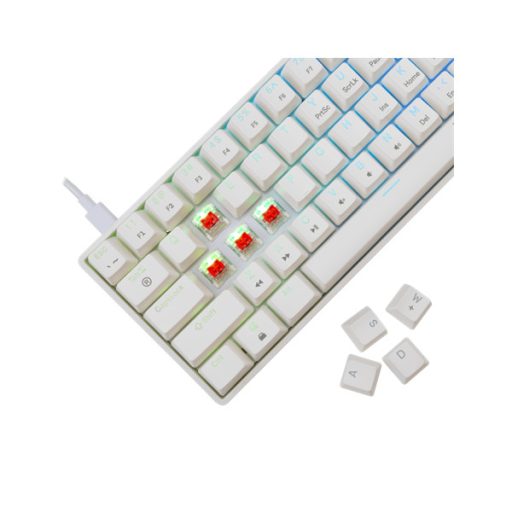 WHITE SHARK SHINOBI-2/W-R-HU mech. bill. 62 piros gomb,fehér,magyar