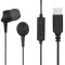 HAMA 184141, "BASIC4PHONE" IN-EAR FÜLHALLGATÓ,USB TYPE-C, FEKETE