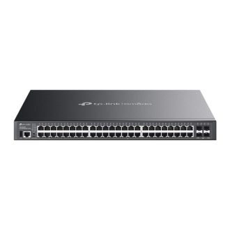   TP-LINK Switch 8x1000Mbps(8xPOE++) + 40x1000Mbps(40xPOE+) + 4x10Gbps SFP+ + 1xkonzol port, Menedzselhető, SG5452XMPP
