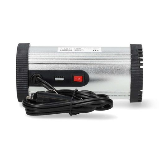 Nedis PIM15012FGY 12V DC - 230V AC inverter, 150W, csatlakozás: szivargyújtós