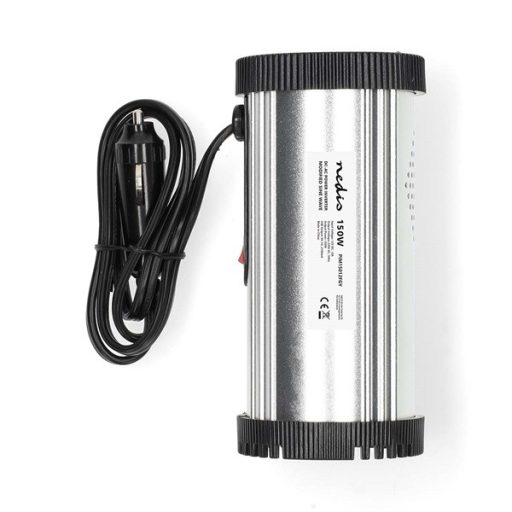 Nedis PIM15012FGY 12V DC - 230V AC inverter, 150W, csatlakozás: szivargyújtós