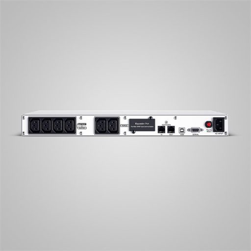 CYBERPOWER UPS OR1000ERM1U (6xIEC C13) 1000VA 600W 230V RACK szünetmentes tápegység + USB, LINE-INTERACTIVE