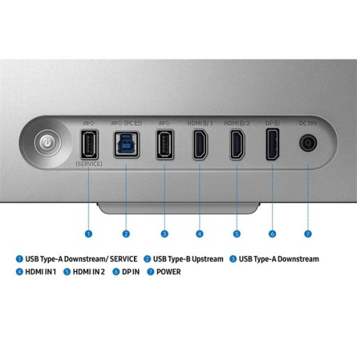 SAMSUNG Gaming 165Hz 3D monitor 27" G90XF, 3840x2160, 16:9, 350cd/m2, 1ms, HDMI/DisplayPort/USB,Pivot, Hangszóró