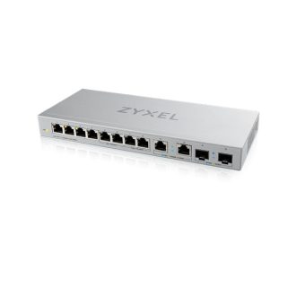   ZYXEL Switch 8x1000Mbps + 2x2500Mbps + 2xSFP+ Nem Menedzselhető, XGS1010-12-ZZ0102F