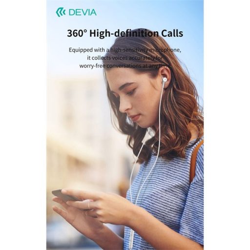 Devia Smart Series M2 Metal In-Ear sztereó fülhallgató - USB-C (Type-C), fekete