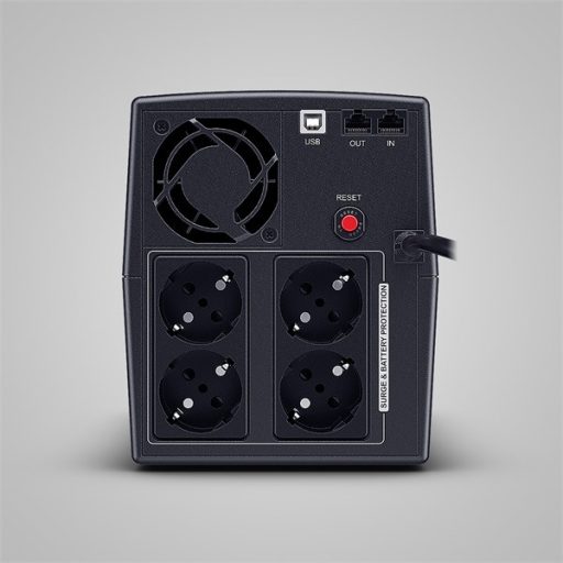 CYBERPOWER UPS UT1500EG (4 aljzat) 1500VA 900W, 230V szünetmentes tápegység LINE-INTERACTIVE