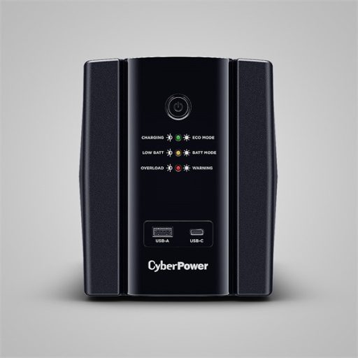 CYBERPOWER UPS UT1500EG (4 aljzat) 1500VA 900W, 230V szünetmentes tápegység LINE-INTERACTIVE