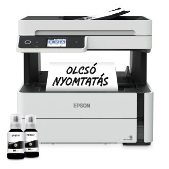   EPSON Tintasugaras nyomtató - EcoTank M3170 (A4, MFP, 1200x2400 DPI, 39 lap/perc, ADF, USB/LAN/Wifi)