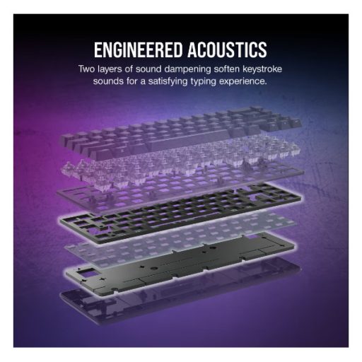 CORSAIR Vezetékes Billentyűzet Gaming, K65 PRO MINI RGB 65%, Optical-Mechanical, US, szürke