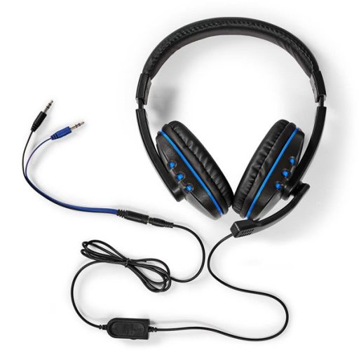 Nedis GCK51110BKUS gamer 5 az 1-ben készlet, Angol Billentyűzet, Headset, Egér, Egérpad és adapter kábel, QWERTY