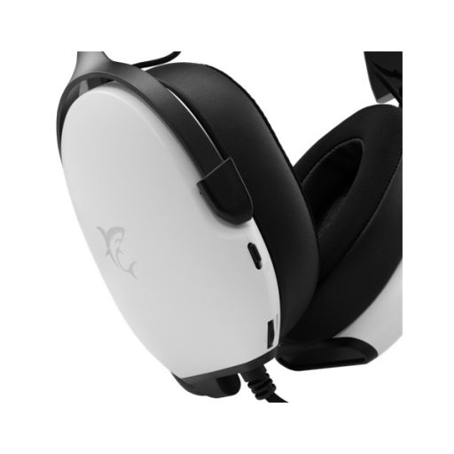 White Shark FOX-W, GH-2445W, gamer fejhallgató, mikrofonnal, fehér