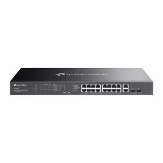   TP-LINK Switch 18x1000Mbps (16xPOE+) +2xGigabit SFP kombó Fémházas Easy Smart (Omada), ES220GMP