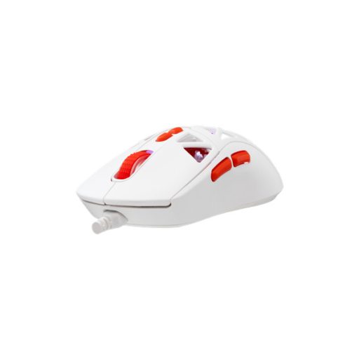 BARACUDA BGM-091W SEAL-W vezetékes gamer egér, 12800 dpi, fehér