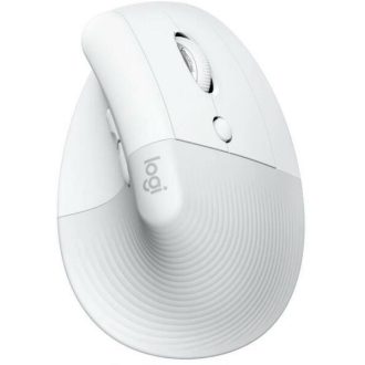   LOGITECH Egér - LIFT Vertical Ergonomic Bluetooth Optikai for MAC, Piszkosfehér