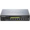 D-LINK Switch 8x1000Mbps (4xPOE) Menedzselhető Fémházas Asztali, DGS-1008P/E