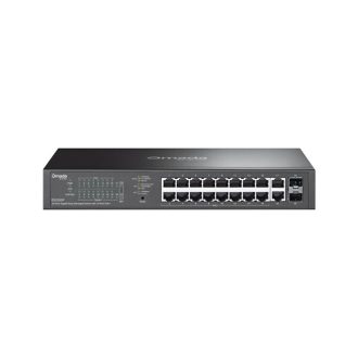   TP-LINK Switch 20x1000Mbps(16xPOE+) + 2xSFP Fémházas Easy Smart (Omada), ES220GP