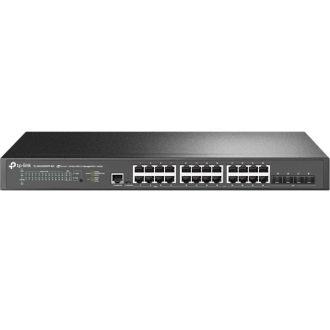  TP-LINK Switch 24x2.5Gbps + 4x10GE SFP+ Layer2 Menedzselhető Rackes, SG3428XPP-M2