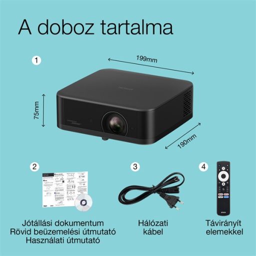 EPSON Projektor - Lifestudio Pop – EF-62B (3LCD, 1920x1080, 16:9, 700 AL, 5 000 000:1, HDMI/USB/WiFi)